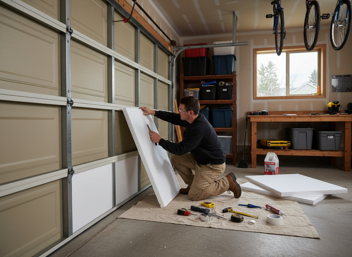garage door insulation in Riverton